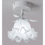 Aisle Corridor Light Cream Wind Flower Bud Ceiling Lamp for Entrance Foyer Porch Cloakroom Balcony Indoor Decoration Fixtures
