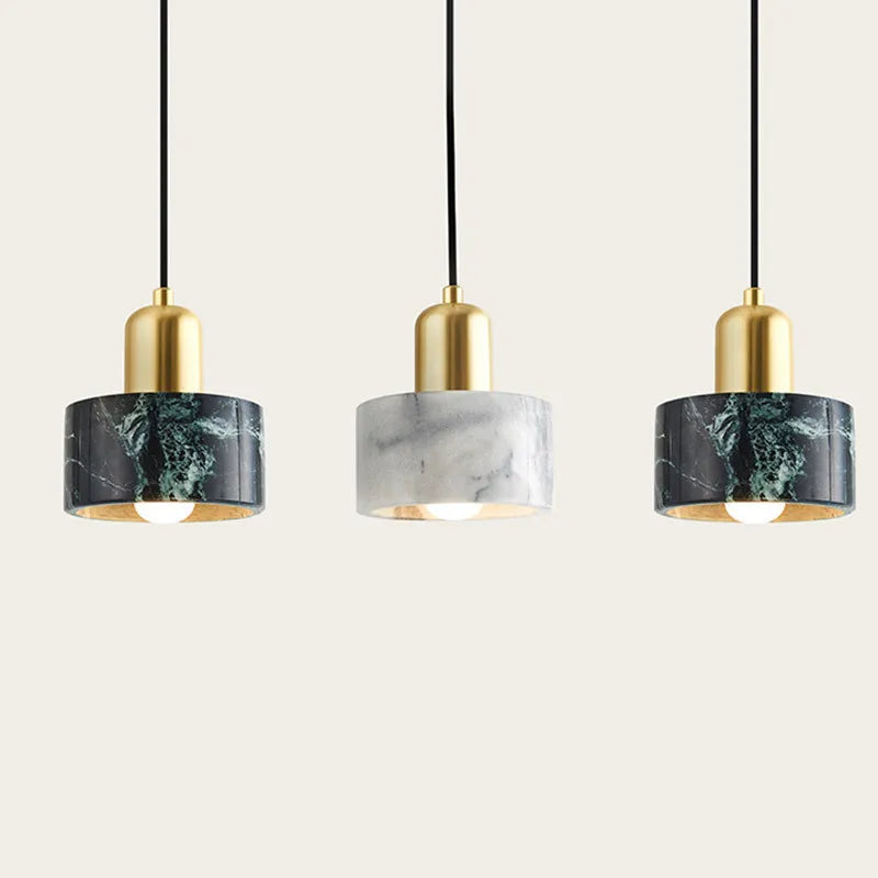 Modern Minimalist Marble Dining Room Chandelier Living  Bedroom   Decoration Led Pendant Lighting For Home