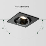 LED Ceilling Spotlight Dimmable Recessed Lighting Fixtures Adjustable Angle 7W12W15W CREE COB Chip Spotlight