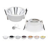 LED Module MR16 White Black Led Spotlight Fixture Aluminum Round Gu10 Embedded Led Downlight Frame