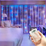 3/6M EID LED Curtain Light String Battery Power Wedding Bedroom Decor Ramadan Home Decoration 2026 Outdoor Lighting