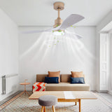 48 inch Indoor Ceiling Fan with LED Light, Ceiling Fan with Light and Remote, Modern Ceiling Fan for Bedroom Living Room