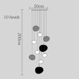 Modern Stair chandelier Pendant lights indoor lighting Ceiling lamp hanging light led Chandeliers for living room indoor lightin