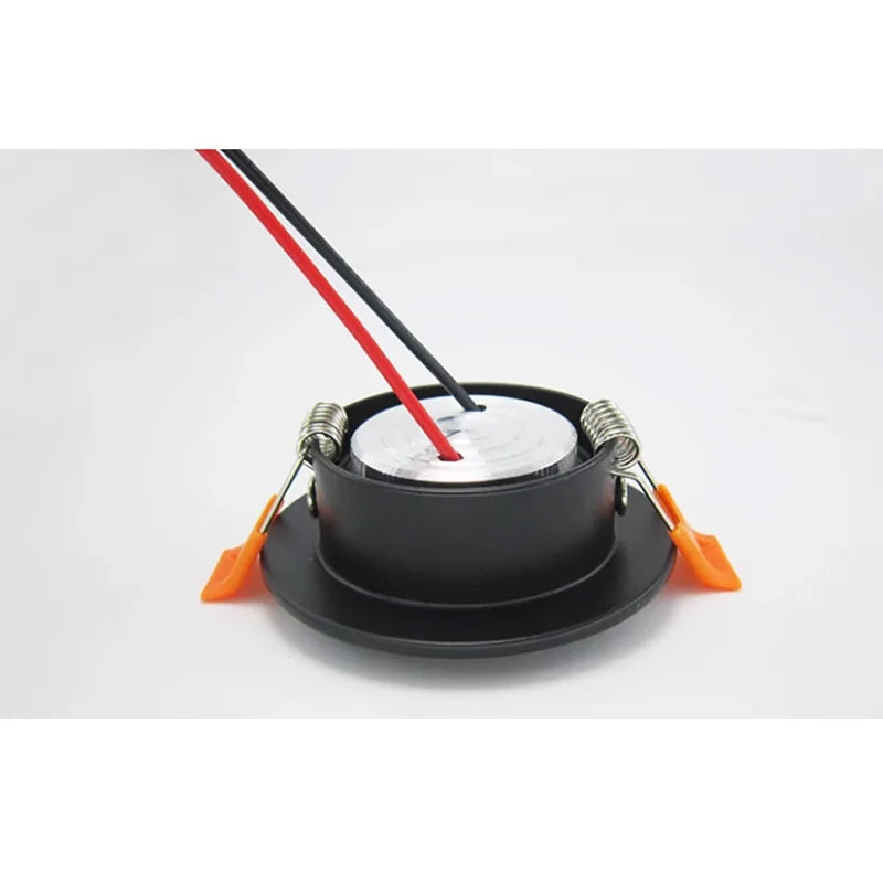 Aluminum Round LED Dimmable Ceiling Downlight 1W 3W AC85-265V  Recessed LED Spot Light Led Bulb Cutout 50mm With Driver