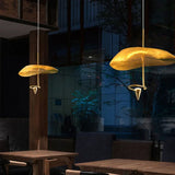 Modern Creative Copper LED Chandelier for Living Room Restaurant Kitchen Bedroom Designerhanging Lamp Art Decor Lighting Fixture