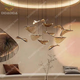 2026 New French Clear Glass Lustre Chandelier, Custom Hardware Pendant Lamp for Duplex Stairwell, Elegant Light for Ceilings