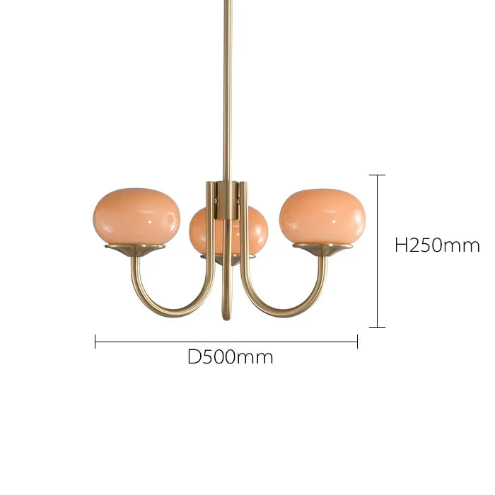 Nordic Simple Bedroom Lamp Designer Art Warm Romantic Children&#39;s Room Pink Medieval Bauhaus Chandelier