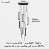 Minimalist Staircase Chandelier Nordic Modern LED Pendant Light Ceiling Lamp Hanging light For Living Room Restaurant Villa Loft