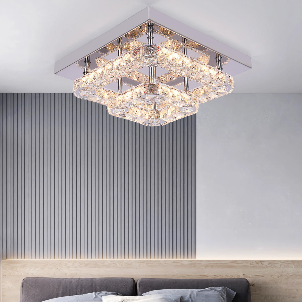 Crystal Chandelier Luxury Living Room Bedroom Ceiling Lights Led Kitchen Light Hanging Lamps Lustre Dining Decorative