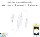 3.0 DC5V 12V 24V 5050 RGB/RGBW/RGBCCT/CCT Smart LED Strip Controller Tuya Led Dimmer Control For Alexa/SmartThings