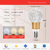 Plug-in Diamond-Cut LED Pendant Light - Modern Acrylic Hanging Lamp for Living Room
