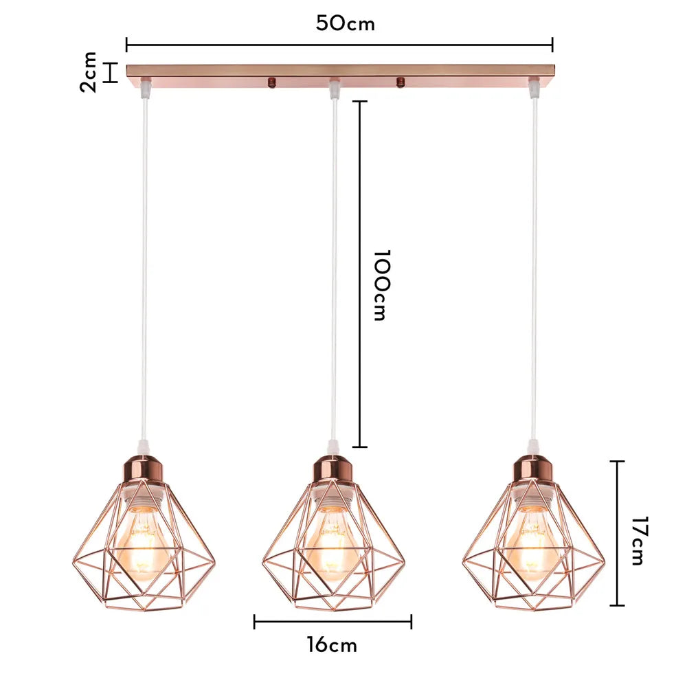 Vintage Pendant Lamp Iron Frame Ceiling Lighting Paint Restaurant Teahouse Chandelier Indoor Wrought Metal Modern Pendant Lights