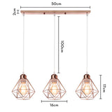 Vintage Pendant Lamp Iron Frame Ceiling Lighting Paint Restaurant Teahouse Chandelier Indoor Wrought Metal Modern Pendant Lights