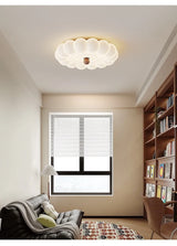 French retro cream lamp bedroom ceiling light creative master bedroom pendant light