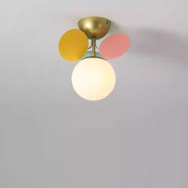 Modern Full Spectrum Ceiling Light - Colorful Bubble Lamp for Living Room