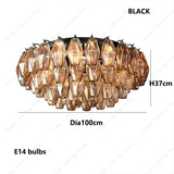 Postmodern Rhomboid Glass Pendant Ceiling Lights 2026 Copper Bronze Home Decoration Chandelier Lighting for Bedroom Living Room