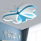 Creative Butterfly Ceiling Lights Modern Living Room Girls Bedroom Light Fixture Study Nursery Children's LED Lamp
