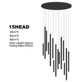 LED Chandeliers For Living Room Stairs Modern Luxury Pendtant Light Villa Attic Ceiling Lamp Hotel Interior Lightin Hanging Lamp