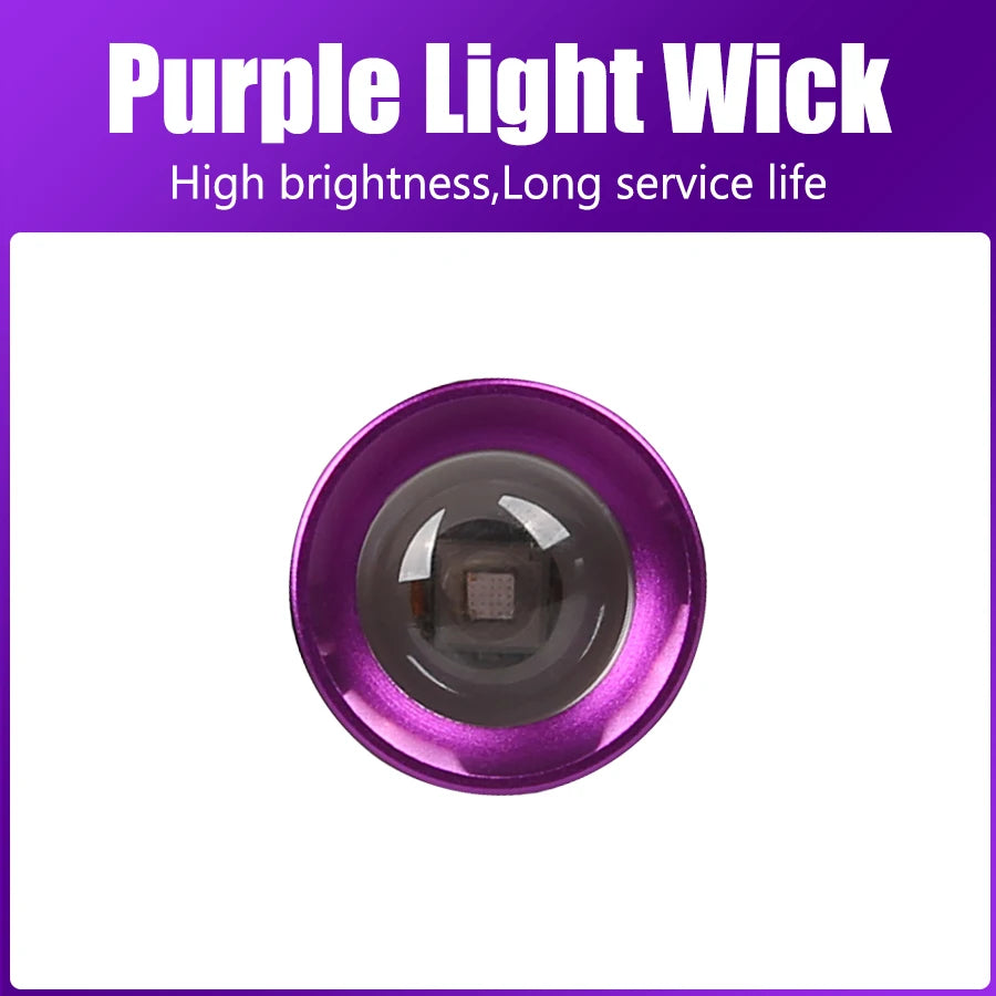 395NM UV Flashlight Rechargeable Ultraviolet Torch Pet Urine Scorpion Detector UV Lamp Anti-counterfeiting Bill Seal Detector