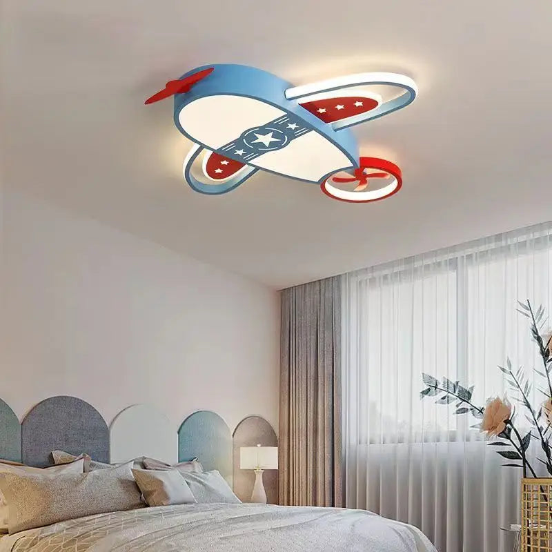 Children's Room Ceiling Chandeliers Cartoon Airplane Lights Minimalist Modern Nursery Little Boy Girl Bedroom Hanging Chandelier