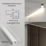 1M Recessed Led Aluminum Profile Channel Holder for Indoor Home Ceiling Wall Backlight Bar Linear Light Indirect Decors Lighting