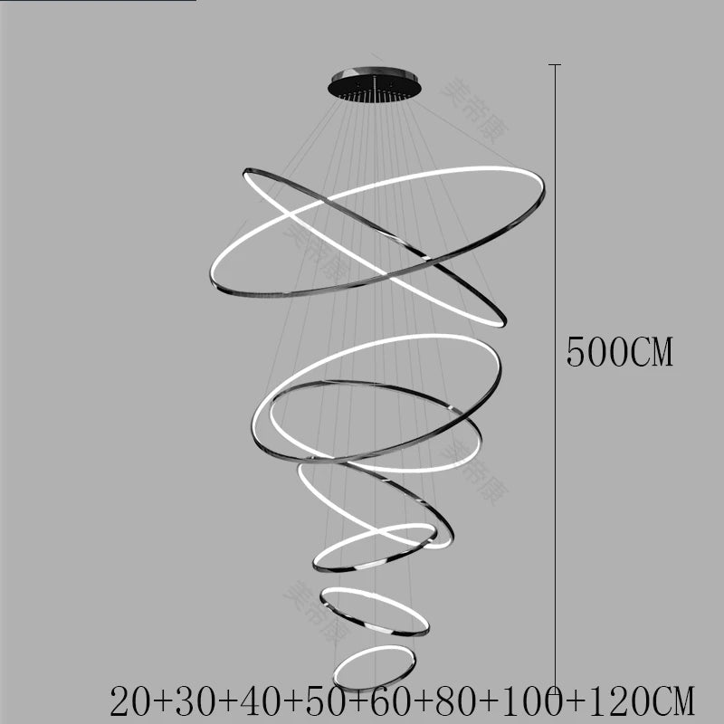 Modern LED Pendant Light for Living Room - Luxury Home Decor Chandelier