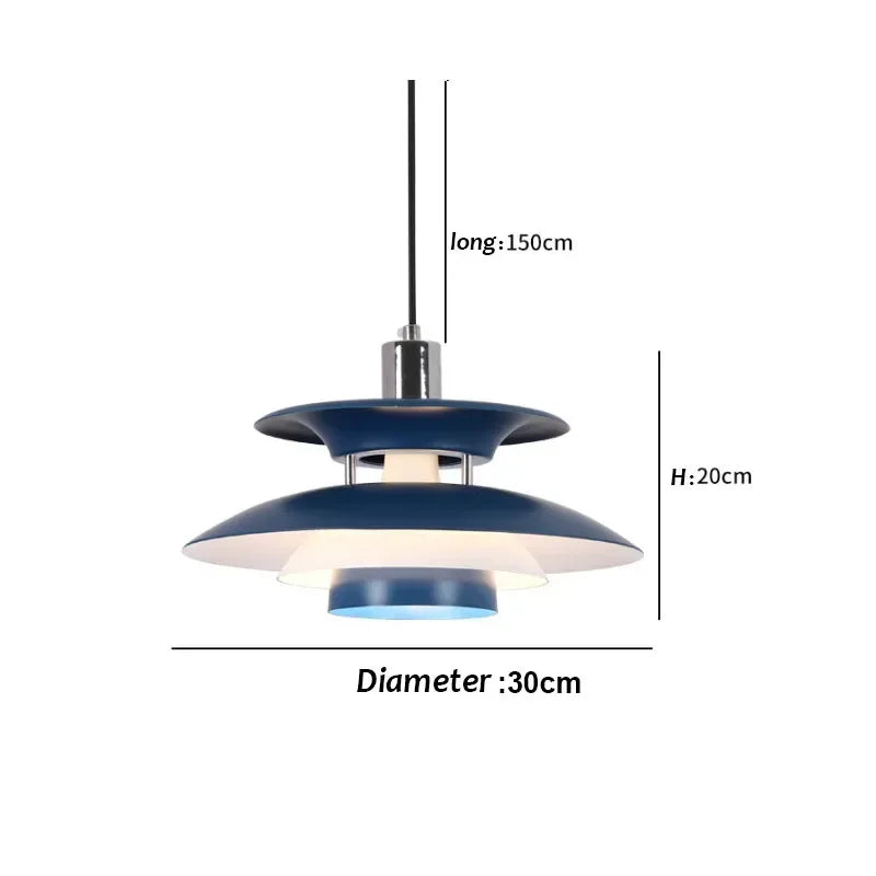 30CM Nordic Creative Design Pendant Lamp High Quality Color Umbrella Led Chandeliers Living Kitchen Bedroom Home Furnishings Lighting