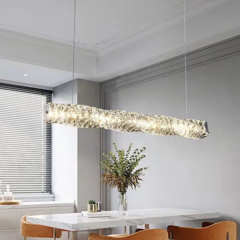 Modern Luxury K9 Crystal Led Dimmable Pendant Lights Living Dining  Room Ring Hanging Lamp Lustre Led Suspend Lamp Decor Fixture