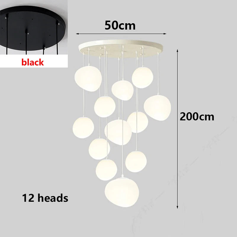 Modern home decor led lights pendant light lamps forstaircase Chandeliers for living room hanging light indoor lighting