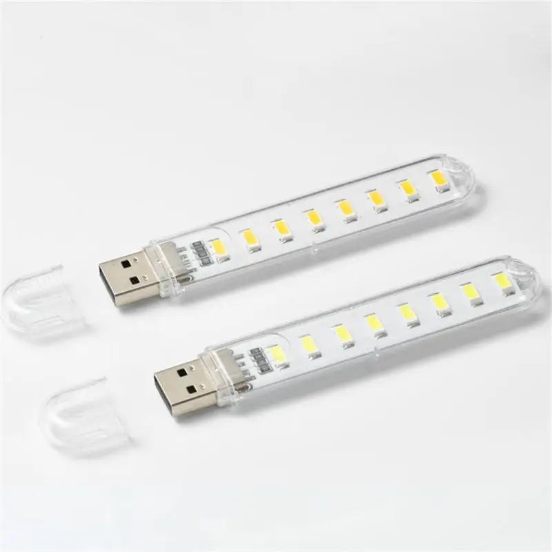 Mini Portable Led Usb Light 2-24LEDS Book Light Reading Night Light Warm White 5V Power 3000K-7000K For PC Laptop Mobile Power