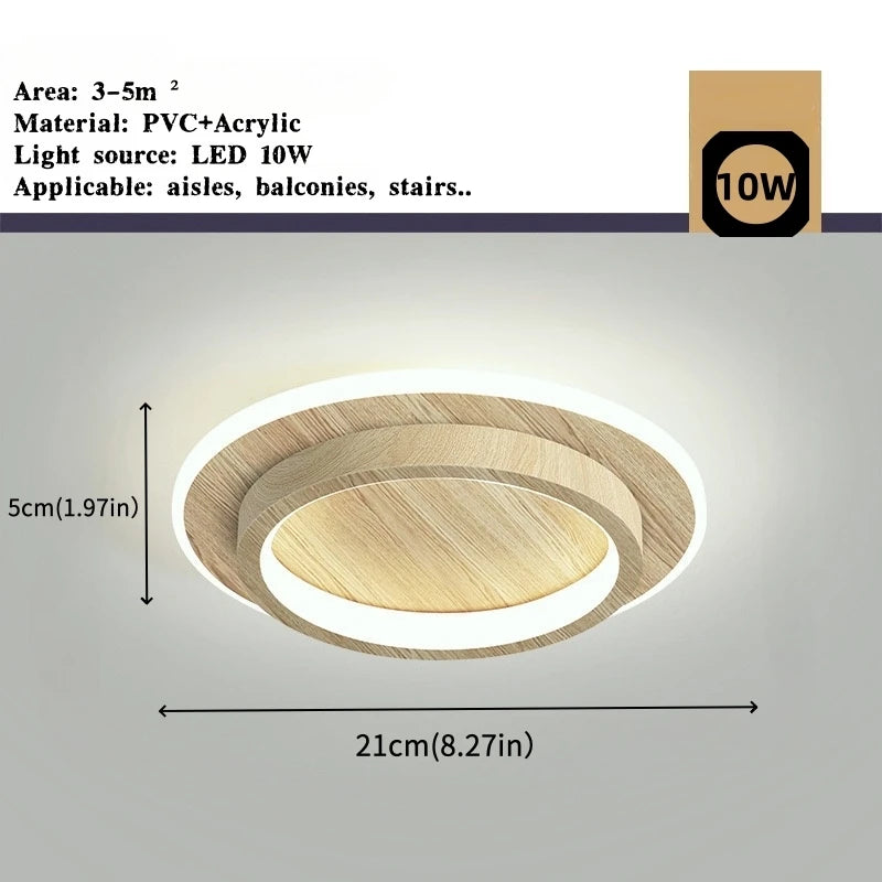 Modern Nordic LED Ceiling Light - Luxury Metal Lamp for Living Room