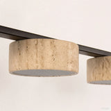 Minimalist Dining Room LED Pendant Light Real Stone Height-adjustable for Bar Kitchen Restaurant Hanging Lamp Chandelier Fixture