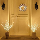Battery Operated White Birch Branch Lights - 20 LED Decorative Willow Twigs