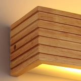 Modern LED Solid Wood Wall Lamp Modern and Simple Nordic Bedroom Bedside Lights Corridor Household Lighting Fixture