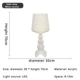 Italian Kartell living room floor lamp designer,artistic decoration,hollowed out internet famous ornament,ins style bedroom lamp