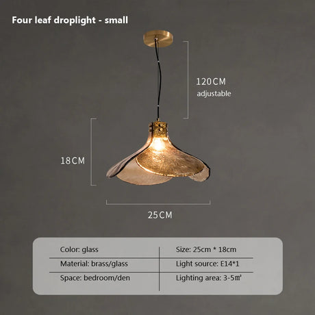 LED Retro Glass Pendant Light petal Shape bedroom Loft Home Light Restaurant Bar Bedroom Coffee Book bar chandelier