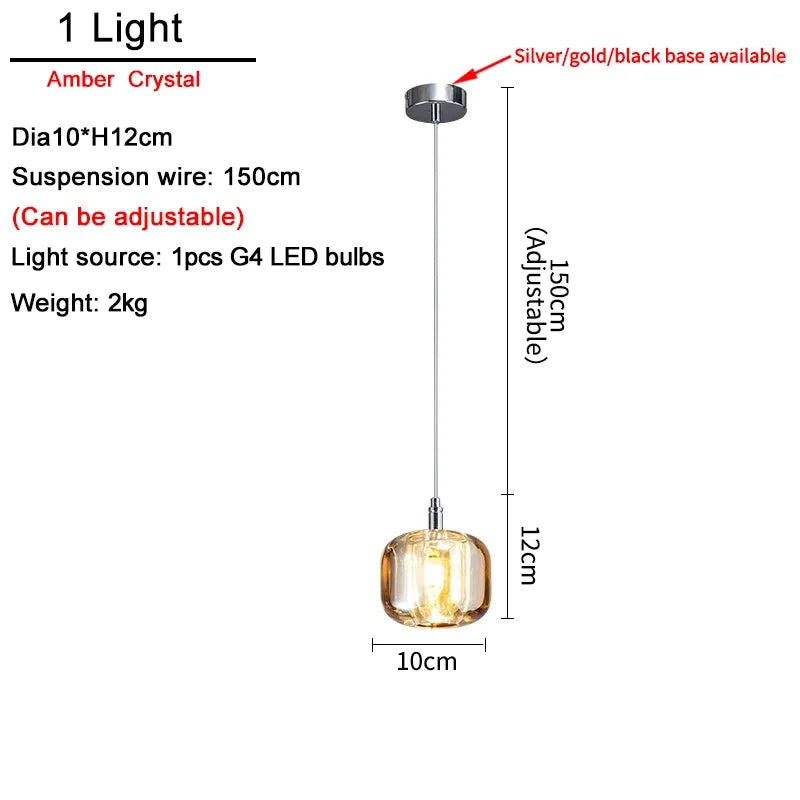 Modern Art Crystal Ball LED Chandelier - Long Staircase Hanging Lamp