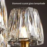 Copper Crystal Chandelier For Living Room Bedroom Study Dining Room Kitchen Villa Modern Luxury Style Gold Lamp Pendant Light