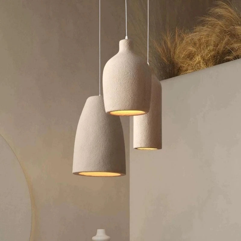 Japanese style Wabi Sabi style pendant light, living room dining room light, modern minimalist bar designer pendant light