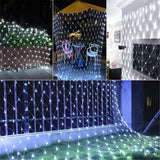1.5MX1.5M 2x3M Garlands LED String Christmas Net Lights Fairy Xmas Party Outdoor Garden Wedding Decoration Home Curtain Decor