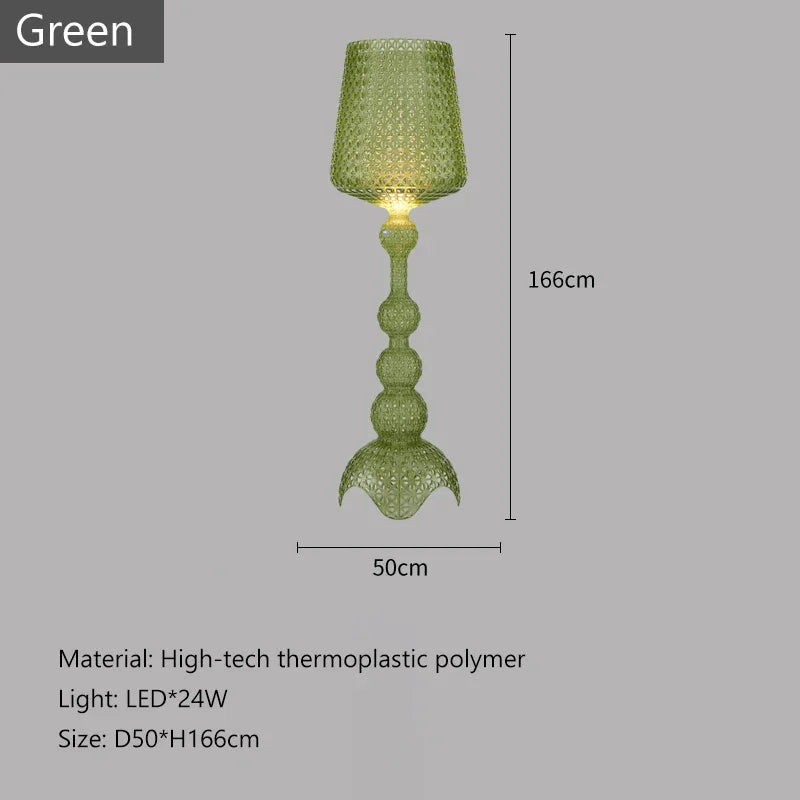 Nordic Creativity Hollow Wine Glass Led Floor Lamp Living Room Home Decors Standing Lamp Bedroom Corner Sofa Bedside Table Light