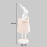 Nordic LED rabbit table lamp Designer resin rabbit desk lamp for study bedroom children's room reading led light bedside lamp