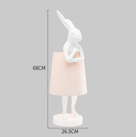 Nordic LED rabbit table lamp Designer resin rabbit desk lamp for study bedroom children's room reading led light bedside lamp