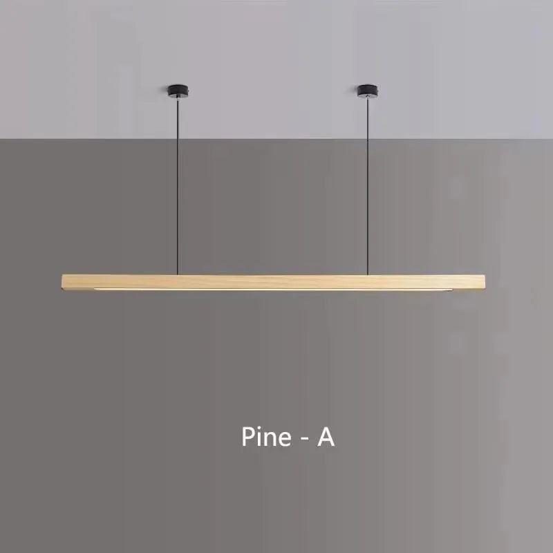 Walnut Color LED Chandelier Dining Room, Kitchen, Island Hanging Lights, Restaurant, Office ,Coffee ,Home Lighting Ash Wooden