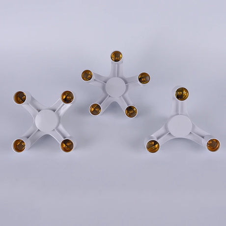 3/4/5 In 1 E27 Bulb Adapter Splitter Pendant Lamp Holder Screw Lighting Fixture