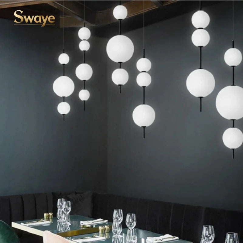 Italian Luxury Lustre LED Ceiling Chandelier Lamps Glass Crystal Round Pendant Lights Home Decor for Bedroom Dinning Room Indoor