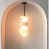 Nordic Alabaster Pendant Light - Modern Spanish Marble Ceiling Lamp