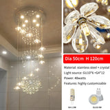 New Modern Chandeliers For Duplex Building Living Room Staircase Pendant Lamp Nordic Loft Spiral Long Chandelier Lustre Fixtures
