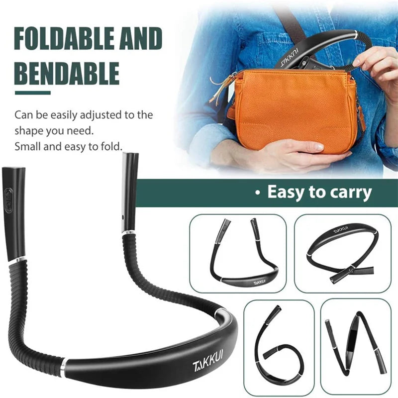 Portable USB Rechargeable Book Lighting  Light Flexible Handsfree Led Neck Light Hug Reading Lamp Led Night Light Flashlight