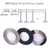 Recessed 3W RGBW Led Mini Downlight with Driver 100V-265V Ground Cabinet Monitor Stage KTV Sky Spotlight 12V Remote Dimmable